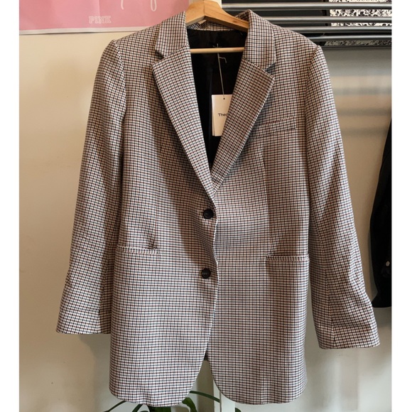 Theory Plaid Blazer. - Picture 3 of 6